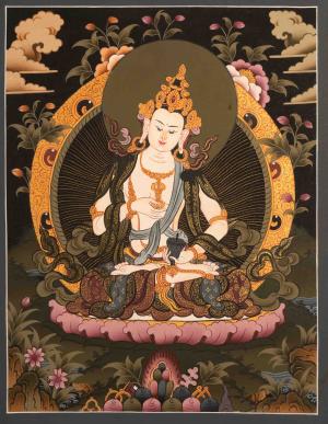 Hand-Painted Vajrasattva | Dorje Sempa | Tibetan Buddhism Arts